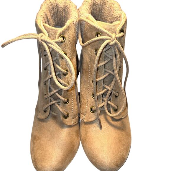 NWOT Y-Not? 1 Girl's Combat Boots Shoes Medium Width Kid's New No Tags Child's - Picture 3 of 8